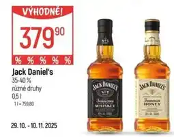 Globus Jack Daniel's nabídka
