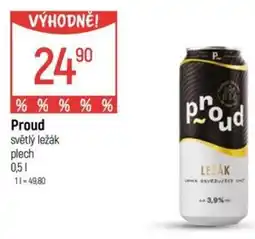 Globus Proud světlý ležák plech nabídka