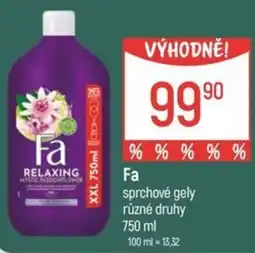 Globus Fa sprchové gely nabídka