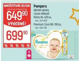 Globus Pampers dětské plenky nabídka
