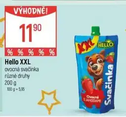 Globus Hello XXL ovocná svačinka nabídka