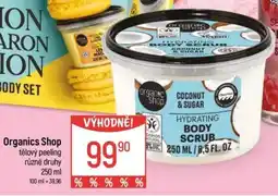 Globus Organics Shop tělový peeling nabídka