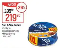 Globus Sun & Sea Tuňák kousky ve slunečnicovém oleji nabídka