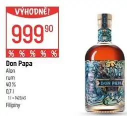 Globus Don Papa Alon rum nabídka