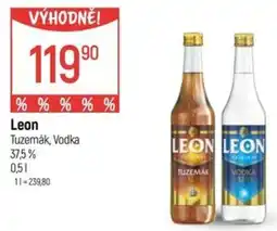 Globus Leon Tuzemák, Vodka 37.5% nabídka