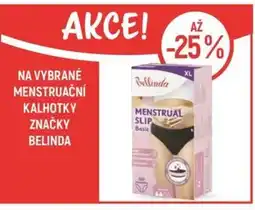 Globus Na vybrané menstruační kalhotky značky belinda nabídka