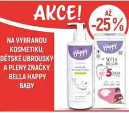 Globus Na vybranou kosmetiku, dětské ubrousky a pleny značky bella happy nabídka