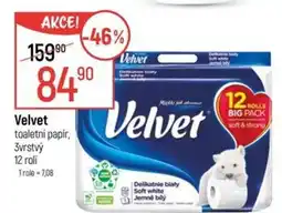 Globus Velvet toaletní papír, 3vrstvý nabídka