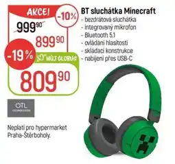 Globus BT sluchátka Minecraft nabídka