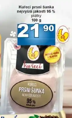 Kuřecí prsní šunka nejvyšší jakosti 95 %