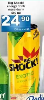 Jip Big Shock energy drink nabídka