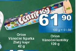 Jip ORION VÁNOČNÍ LENTILKY nabídka