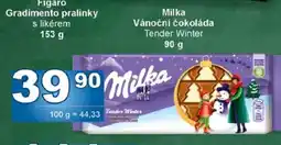 Jip Milka Vánoční čokoláda nabídka