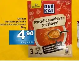 Jip Delikát instantní polévka nabídka