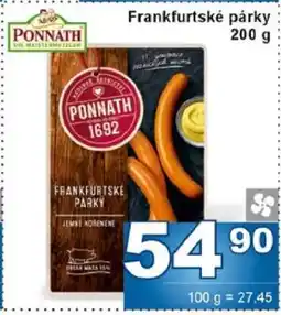 Jip Frankfurtské párky nabídka