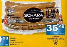 Jip Schara frankfurtské párky nabídka