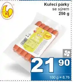 Jip Kuřecí párky se sýrem nabídka