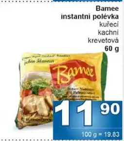 Jip Bamee instantní polévka nabídka
