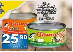 Jip Giana tuňák drcený v rostlinném oleji ve vlastní šťávě nabídka