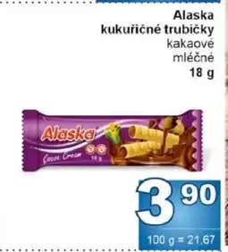 Jip Alaska KUKUŘIČNÉ TRUBIČKY nabídka