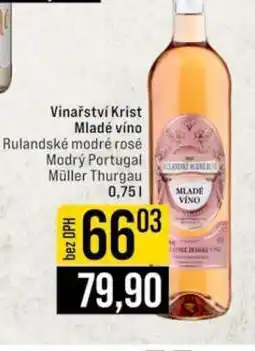 Jip Vinařství Krist Mladé víno nabídka