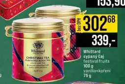 Jip Whittard sypaný čaj nabídka