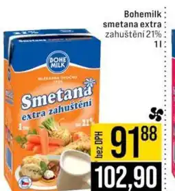 Jip Bohemilk smetana extra zahuštění 21% nabídka