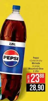 Jip Pepsi různé druhy Mirinda orange Mountain Dew 2,25 l nabídka