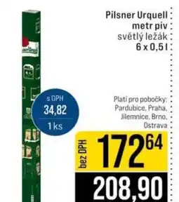Jip Pilsner Urquell Metr piv nabídka