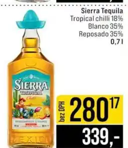 Jip Sierra Tequila nabídka