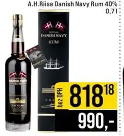 Jip A.H.Riise Danish Navy Rum 40% 0,7 l nabídka