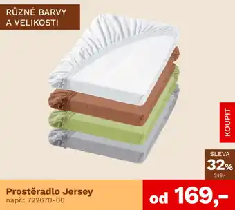 Asko Prostěradlo Jersey nabídka