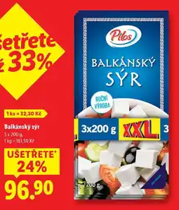 Lidl Balkánský sýr, 3x 200 g nabídka