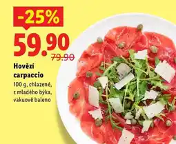 Lidl Hovězí carpaccio, 100 g nabídka