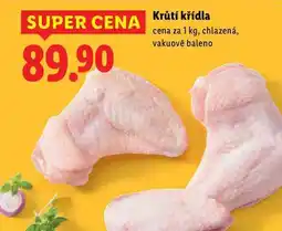 Lidl Krůtí křídla, cena za 1 kg nabídka