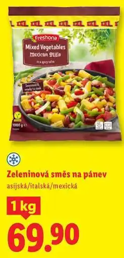 Lidl Zeleninová směs na pánev, 1 kg nabídka