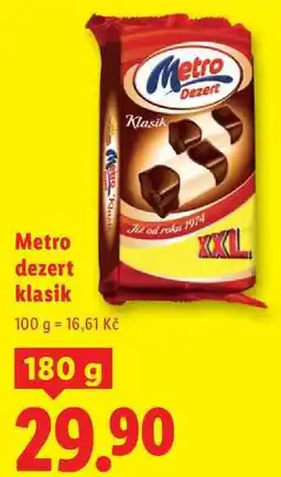 Lidl Metro Dezert Klasik, 180 g nabídka