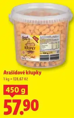 Lidl Arašídové křupky, 450 g nabídka
