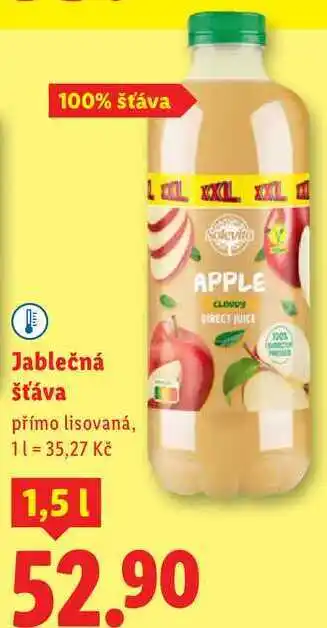 Lidl Jablečná šťáva, 1,5 l nabídka