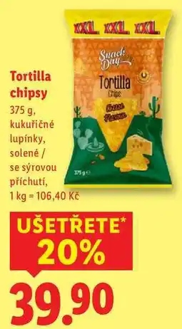 Lidl Tortilla chipsy, 375 g nabídka