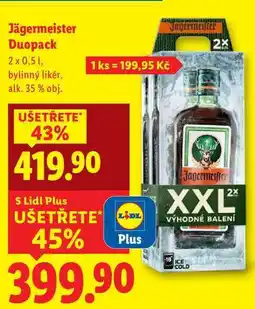 Lidl Jägermeister Duopack, 2x 0,5 l nabídka