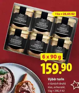 Lidl Výběr terin, 6x 90 g nabídka