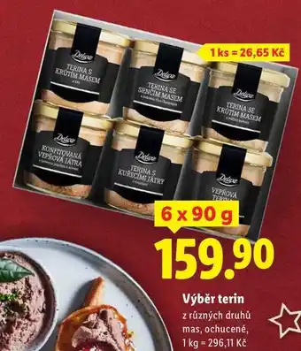 Lidl Výběr terin, 6x 90 g nabídka
