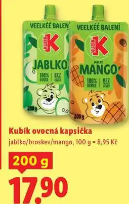 Lidl Kubík ovocná kapsička, 200 g nabídka