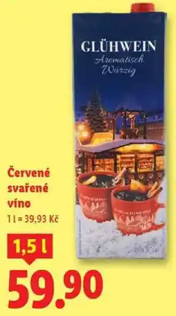 Lidl Červené svařené víno, 1,5 l nabídka