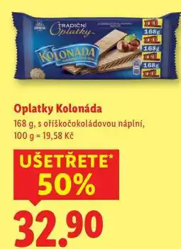Lidl Oplatky Kolonáda, 168 g nabídka