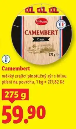 Lidl Camembert, 275 g nabídka