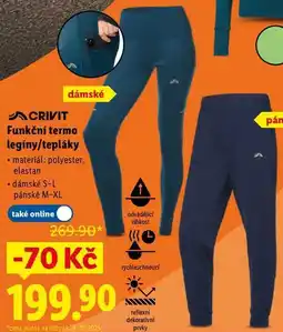 Lidl Funkční termo legíny/tepláky nabídka