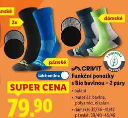 Lidl Funkční ponožky s Bio bavlnou - 2 páry nabídka