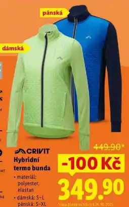 Lidl Hybridní termo bunda nabídka